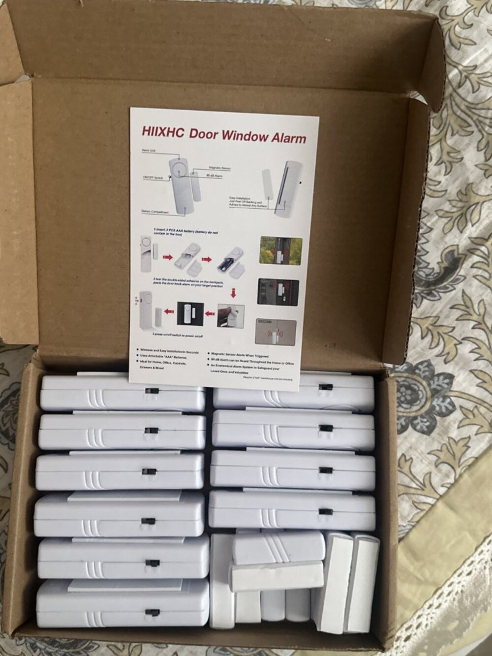 HIIXHC Personal Security Window & Door Alarm Bell | Wireless Sensor